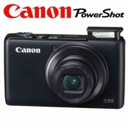 Canon Powershot S95 Digital Camera with 8GB Card + Battery + Case +