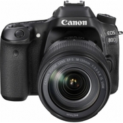 2017 Canon - EOS 80D DSLR Camera with 18-135mm IS USM Lens - Black